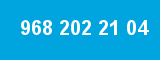 968 202 21 04 968 202 21 04